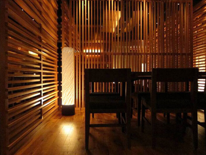 Washi Floor Lamps for Blue Ribbon Sushi, Las Vegas