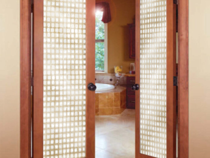 Doors with Glass Laminated Washi