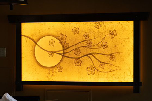 Washi wall art, signage, and laminate glass