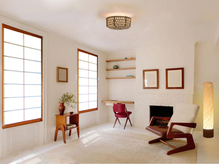 Japanese Craft with Mid-Century Influenced Furniture